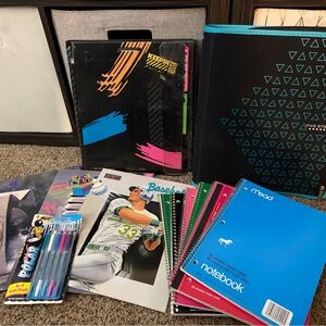 Five Star Black and Blue Notebook